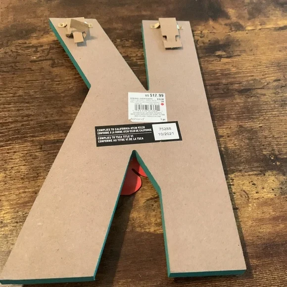 Ashland Spring Time Teal Letter "K" - Picture 2 of 4